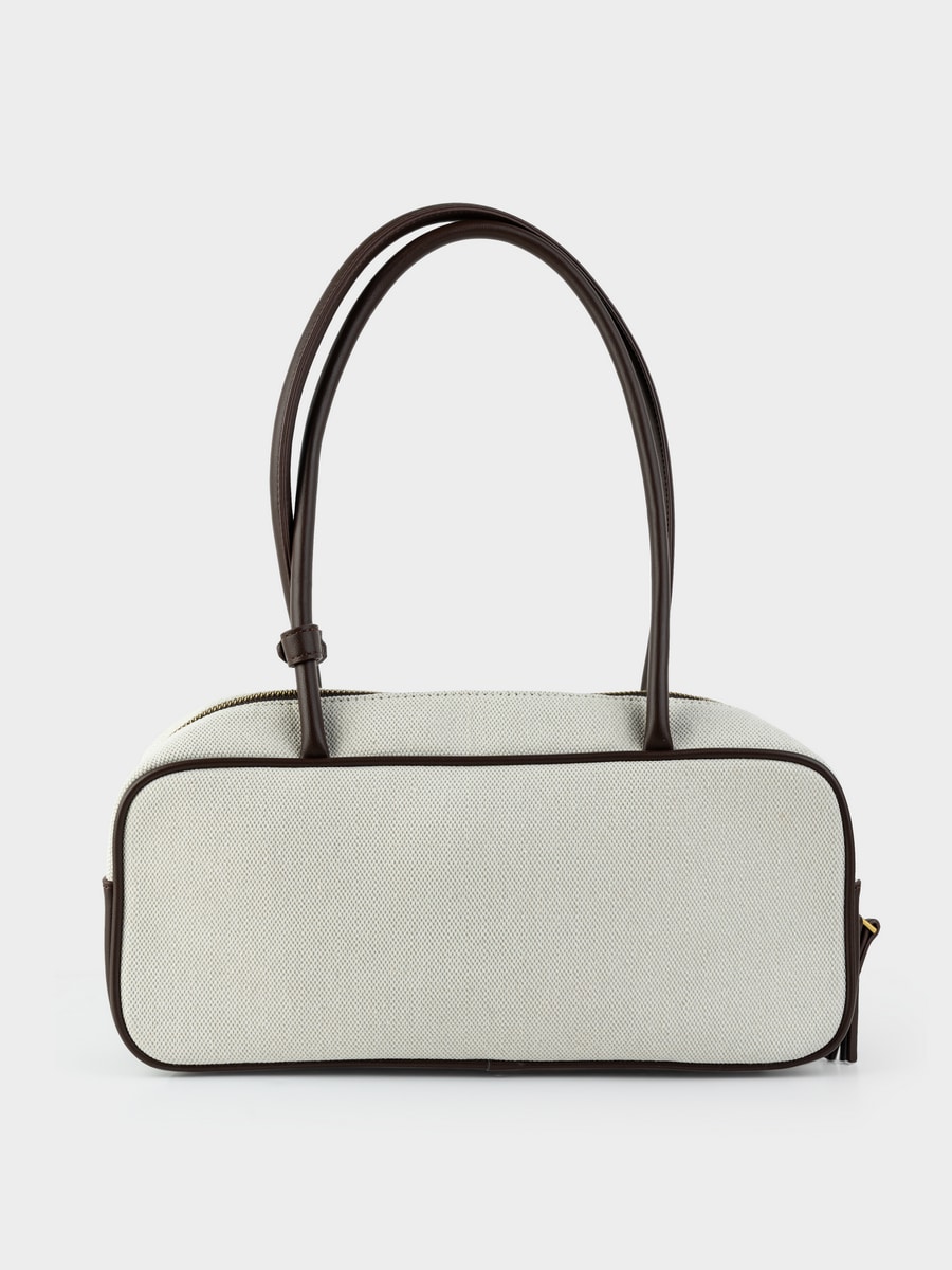 Сумка из хлопка и экокожи