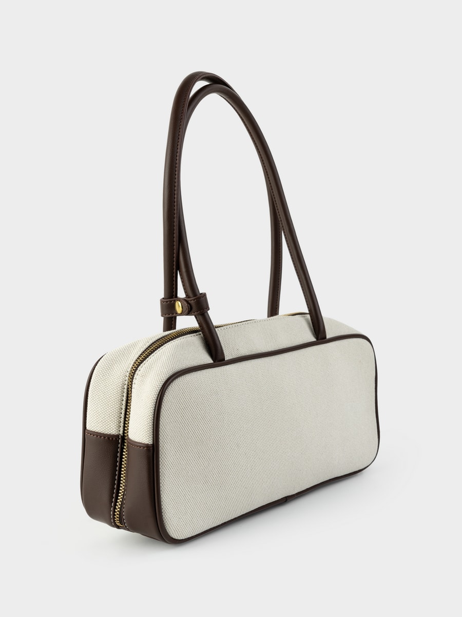 Сумка из хлопка и экокожи