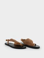 Сандалии из натуральной замши