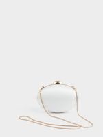 Клатч из сатина с цепочкой