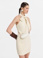 Клатч из сатина с цепочкой