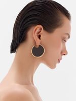 Серьги из экокожи