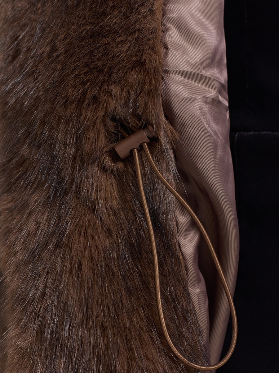 Шуба из экомеха
